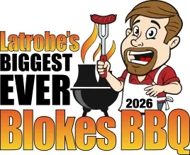 Latrobe's Biggest Ever Blokes BBQ logo
